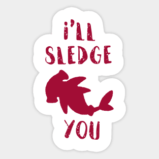 Funny Hammer Head Shark for Shark Lovers Sticker